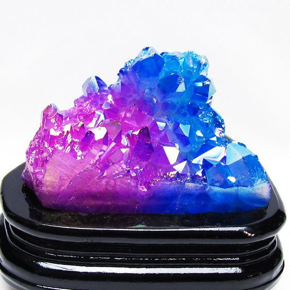 オーラ水晶 オーラクリスタル クラスター (レインボー)[T802-6205]