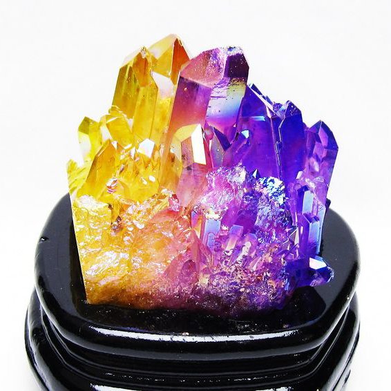オーラ水晶 オーラクリスタル クラスター (レインボー)[T802-6223]