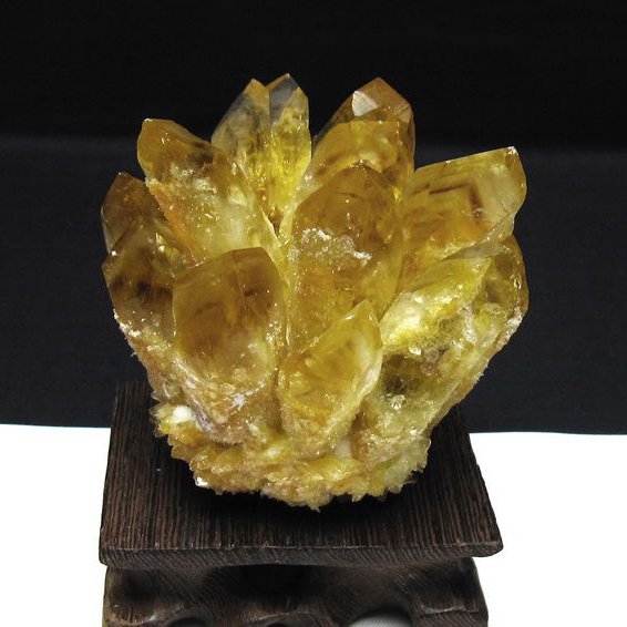 黄水晶 イエロークォーツ クラスター  [t802-6296]