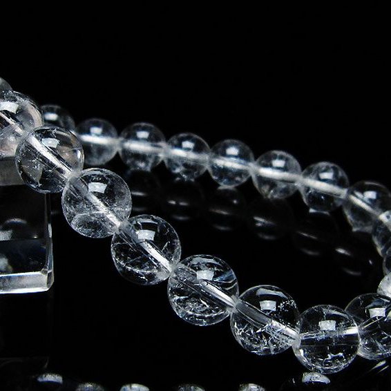 クラック水晶 ブレスレット 9mm [t82-10501]