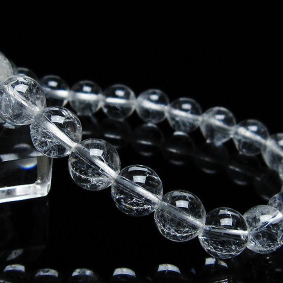 クラック水晶 ブレスレット 9mm [t82-10510]