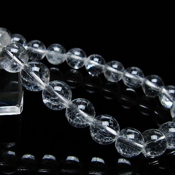 クラック水晶 ブレスレット 9mm [t82-10554]