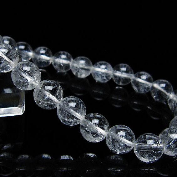 クラック水晶 ブレスレット 9mm [t82-10579]