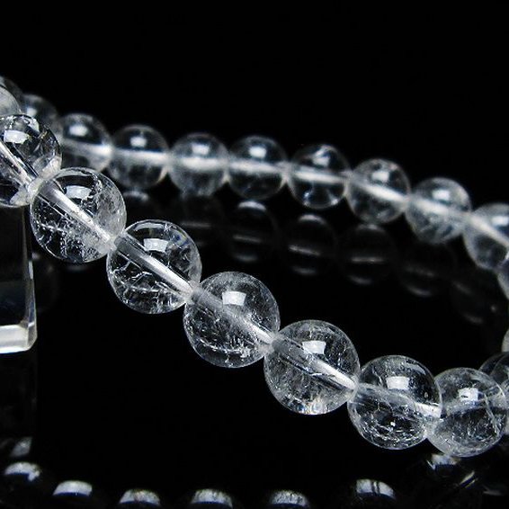 クラック水晶 ブレスレット 9mm [t82-10594]
