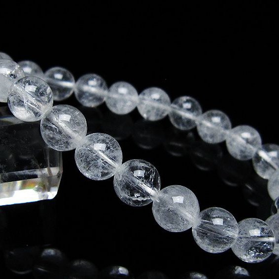 クラック水晶 ブレスレット 9mm [t82-10633]