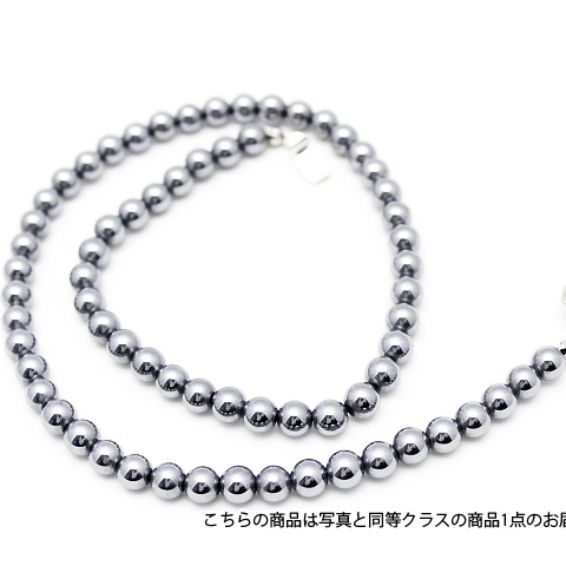 ★細胞活性化・健康★ テラヘルツネックレス ラウンド 6.5mm 高純度15N 《rv》  [T821-3]