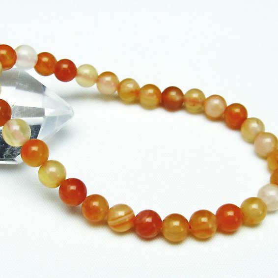 アゲート ブレスレット 6mm [T85-10118]