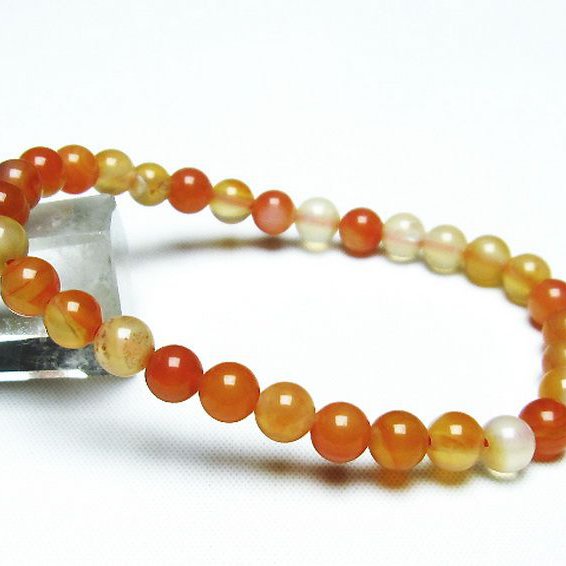 アゲート ブレスレット 6mm [T85-10457]