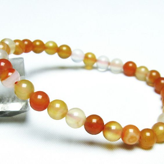 アゲート ブレスレット 6mm [t85-10464]