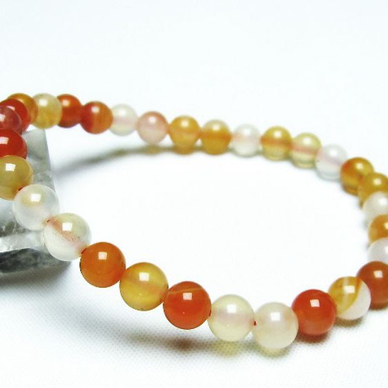 アゲート ブレスレット 6mm [t85-10481]