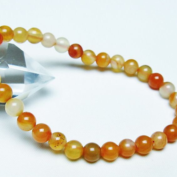 アゲート ブレスレット 6mm [t85-10702]