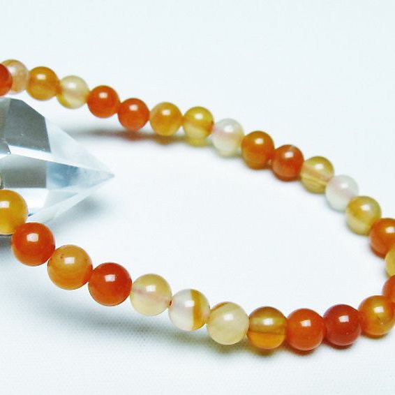 アゲート ブレスレット 6mm [t85-10708]