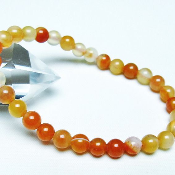 アゲート ブレスレット 6mm [t85-10709]