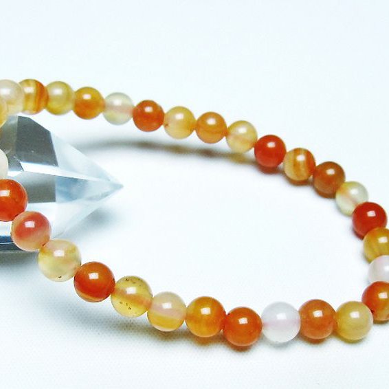 アゲート ブレスレット 6mm [t85-10720]