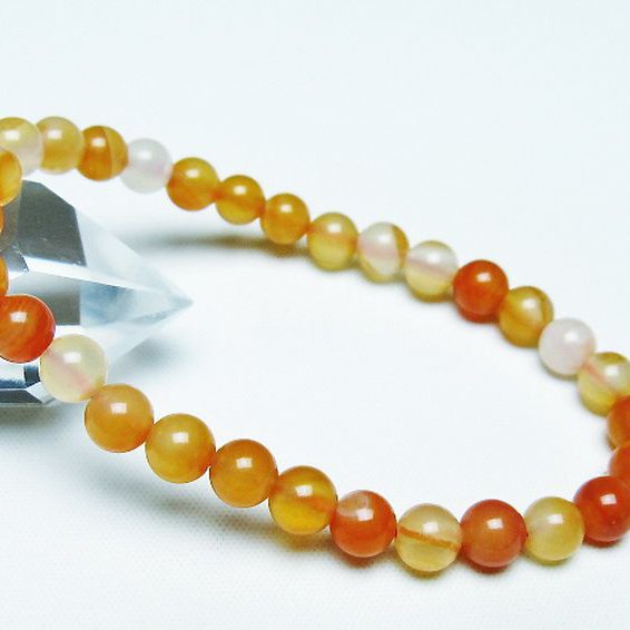 アゲート ブレスレット 6mm [t85-10730]