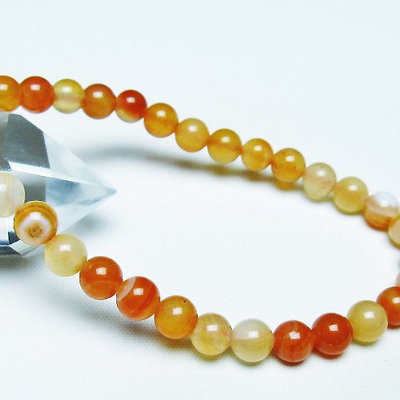 アゲート ブレスレット 6mm [t85-10740]