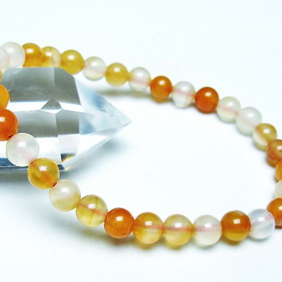 アゲート ブレスレット 6mm [t85-10741]