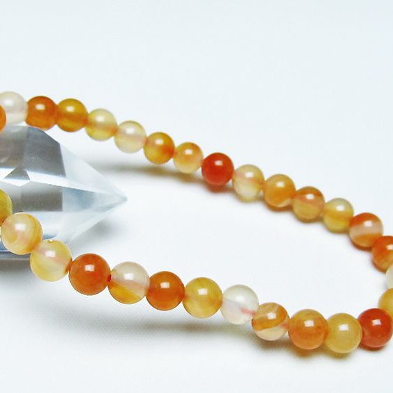 アゲート ブレスレット 6mm [t85-10958]