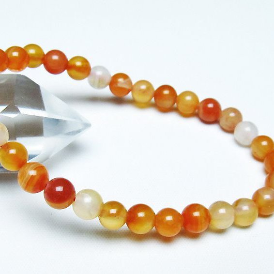 アゲート ブレスレット 6mm [t85-10970]