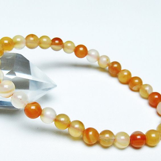 アゲート ブレスレット 6mm [T85-10974]