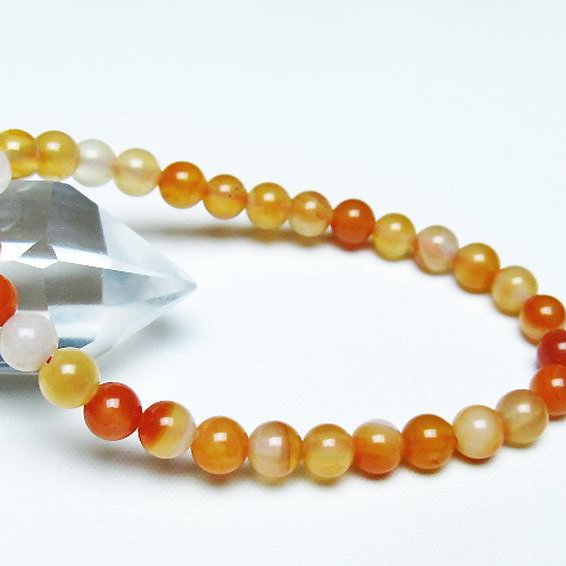 アゲート ブレスレット 6mm [t85-10975]