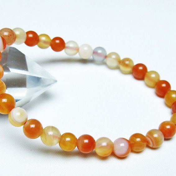 アゲート ブレスレット 6mm [T85-10977]