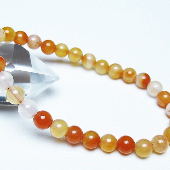 アゲート ブレスレット 6mm [T85-11108]