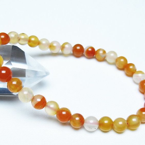 アゲート ブレスレット 6mm [t85-11113]