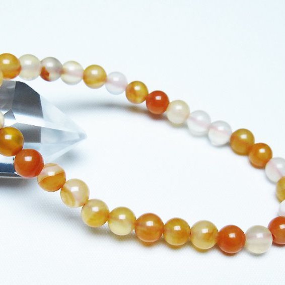 アゲート ブレスレット 6mm [t85-11117]