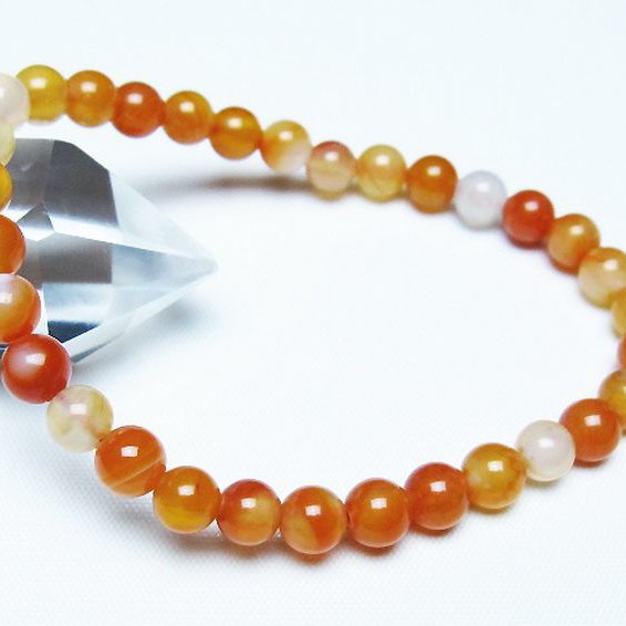 アゲート ブレスレット 6mm [t85-11119]