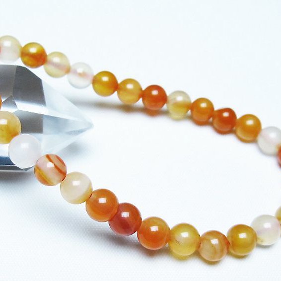 アゲート ブレスレット 6mm [T85-11127]