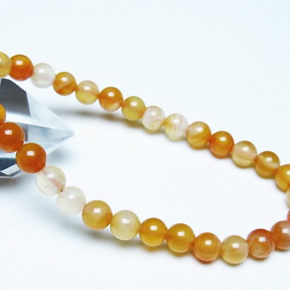 アゲート ブレスレット 6mm [t85-11130]