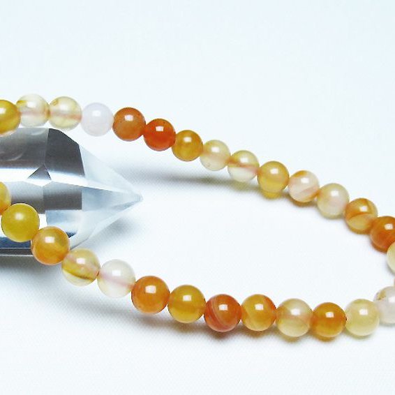 アゲート ブレスレット 6mm [t85-11136]