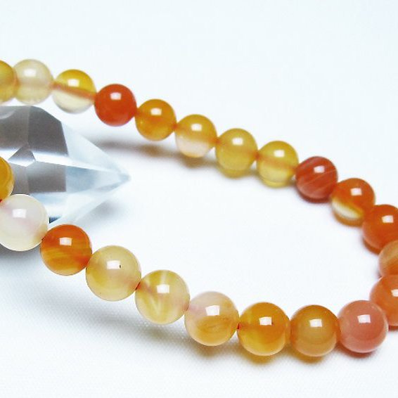 アゲート ブレスレット 8mm [T85-11157]