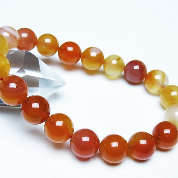 アゲート ブレスレット 10mm [T85-11185]