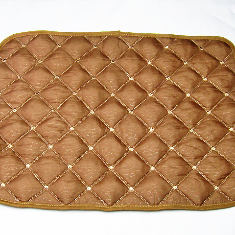 ★体質改善・健康★ 台湾産 北投石 天然ラジウム効果  高純度 さざれ 大容量300g入り 快適安眠枕パッド ハニーブラウン 《rv》[T862-4]