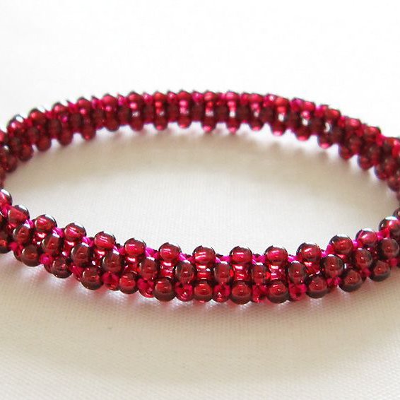 ガーネット ブレスレット 7mm [t87-13642]