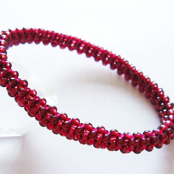 ガーネット ブレスレット 7mm [t87-14264]