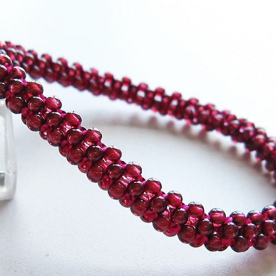 ガーネット ブレスレット 7mm [T87-14594]