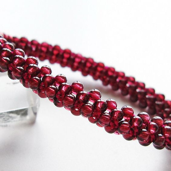 ガーネット ブレスレット 7mm [T87-14669]