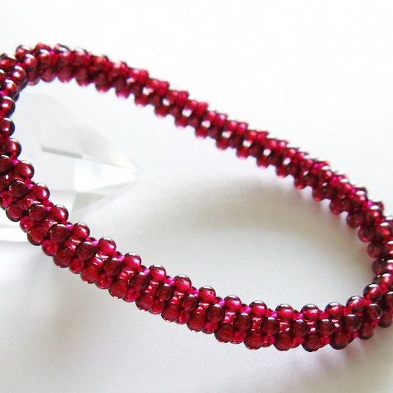 ガーネット ブレスレット 7mm [t87-14704]