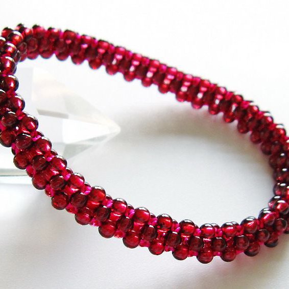 ガーネット ブレスレット 8mm [T87-14770]