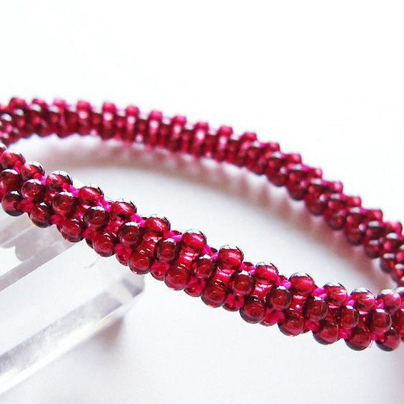 ガーネット ブレスレット 7mm [t87-14794]