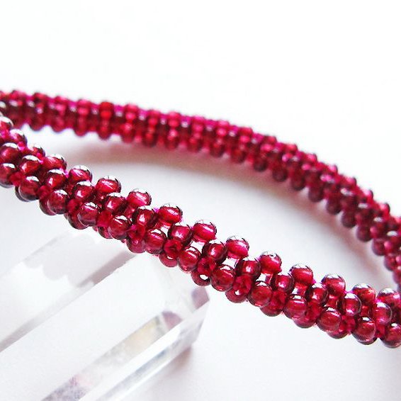 ガーネット ブレスレット 7mm [T87-14814]