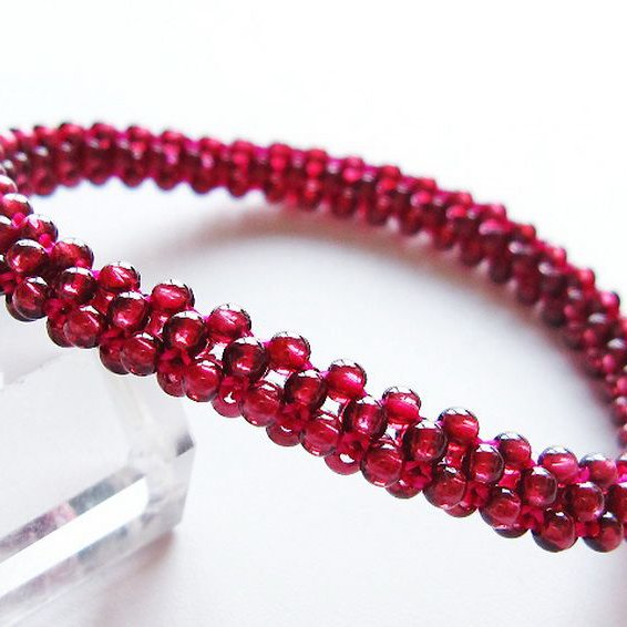 ガーネット ブレスレット 7mm [t87-14821]