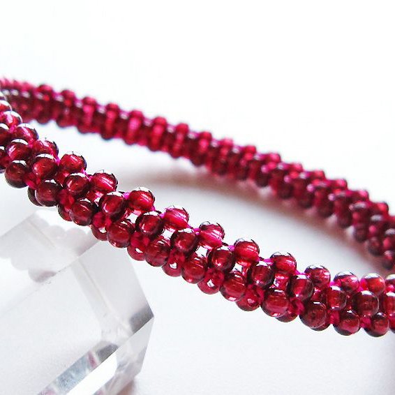 ガーネット ブレスレット 7mm [T87-14822]