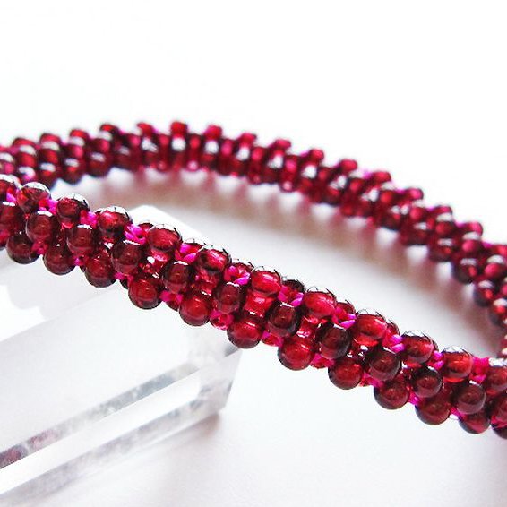 ガーネット ブレスレット 8mm [t87-14858]