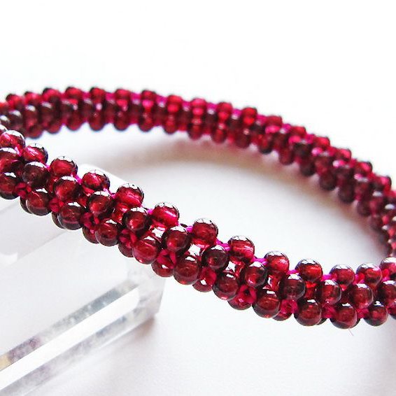 ガーネット ブレスレット 8mm [t87-14871]