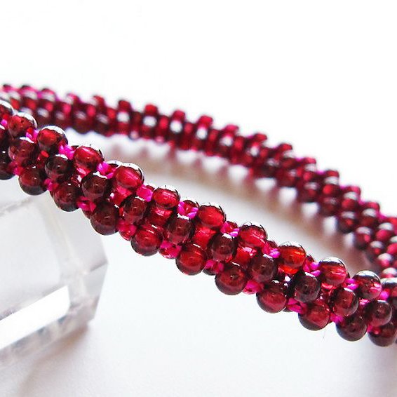 ガーネット ブレスレット 8mm [T87-14878]