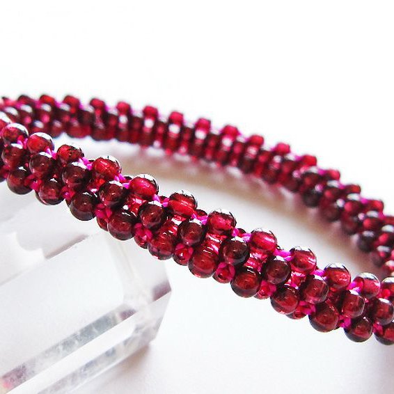 ガーネット ブレスレット 8mm [T87-14880]